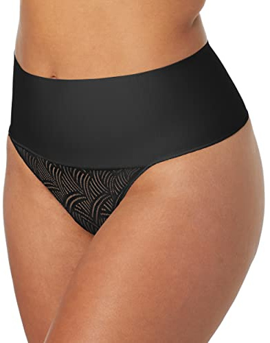 Maidenform Women’s Tame Your Tummy Shaping Lace Thong Fajas with Cool Comfort DM0049