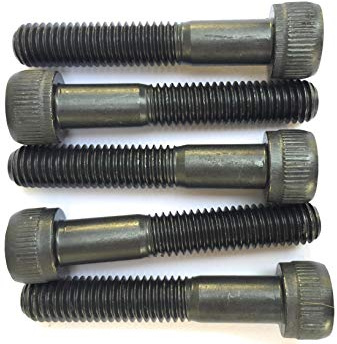 MK-Befestigungstechnik M8x50 Zylinderschrauben mit Innensechskant DIN 912 Kl.12.9 - schwarz blank - 25 Stück