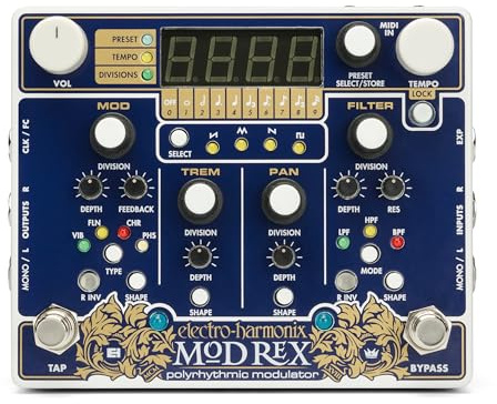 Electro Harmonix Mod Rex Polyrhythmic Modulator - Modulations Effektgerät für Gitarren