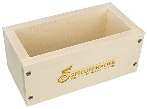 Bäckerei Spiegelhauer Brot Backrahmen Brotbackform Ahornholz Holzbackform für Brot ohne Backpapiereinlage