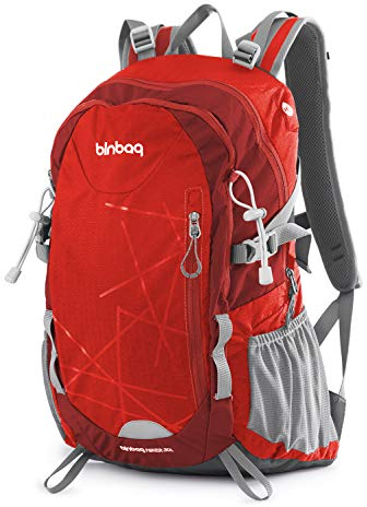 Blnbag S1- MULTIFUNKTIONALER BACKPACK, 20L, vielseitig einsetzbar mit Ergonomischen Schultergurten zum Wandern, Schule, Uni, Freizeit für Damen/Herren Magma Red