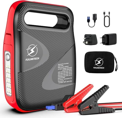 FLYLINKTECH 8000A Auto Starthilfe Powerbank für 12V Fahrzeuge