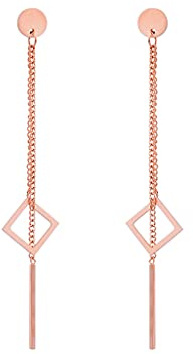 a little something® Ohrringe Karlin | Damen Ohrhänger mit 18 Karat Vergoldung (Gold & Roségold) | Inklusive nachhaltiger Geschenkverpackung mit FSC®-Zertifikat