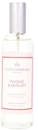 Parfum d'Intérieur Pivoine & Muguet - 100ml - Spray Ambiance Floral et Printanier - Fabriqué en Provence - +97% d’Ingrédients d’Origine Naturelle