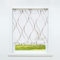 CORLIF Raffrollo mit Ösen Gardinen Küche Raffgardinen Transparent Ösenrollo Vorhänge Mit Wellen-Druck Modern Voile Braun BxH 80x130cm 1 Stück