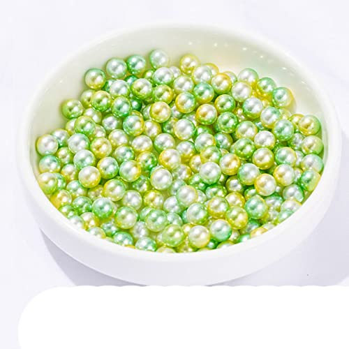 4/6/8/10mm Perlenperlen ABS lose Runde Perlen Handwerk Für Modeschmuck Machen Weiß DIY Nachahmung Kleidungsstück Perlen Für Tasche Schuhe-WKZZ11,10mm 100Stk