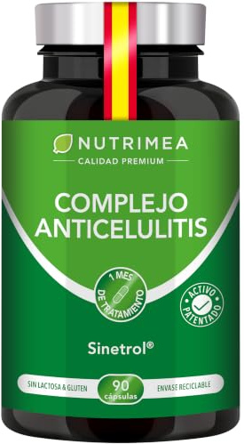 Complejo Anticelulítico | Sinetrol y Guaraná | 90 Cápsulas | Activos 100% naturales | Anticelulítico fuerte | Fórmula vegana | Nutrimea