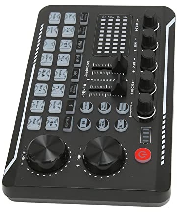 Professionelle Soundkarte Mit Mehreren Soundeffekten,Sprachänderung, Live-Broadcast-Soundkarte, Soundmixer, Echtzeit-Streaming-Übertragung, Akustische Unterdrückung Mit Einem Knopf, Für Podcast-Aufna