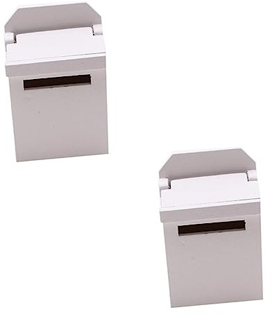 ibasenice 2stücke Miniatur Holzbriefkasten Für Puppenhäuser Dekorative Briefkasten- Für Mini-häuser Langlebig Und Kindgerecht Für Wohnkultur Und Kreative Projekte