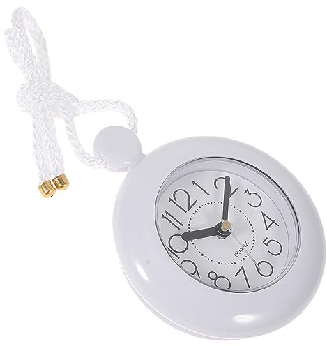 TOPPERFUN Badezimmeruhr Wanduhr Ohne Batterie Kunststoff Hängende Stummschaltung Bad Uhr Für Dusche Und Wohnräume