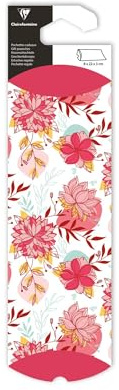 Clairefontaine 618016C - Pochette cadeau, 8x22cm, Flora- Paquet de 6