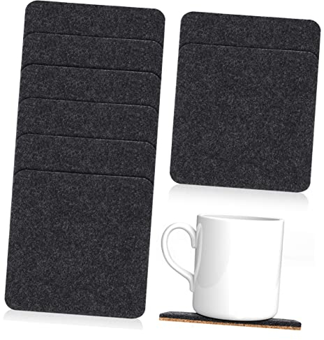 MILISTEN 8 STK Untersetzer aus Filzkork untersetzer raclette pfännchen Filzuntersetzer für Getränke tischuntersetzer untersetzer schallplatten Auto Untersetzer Tasse Stativ