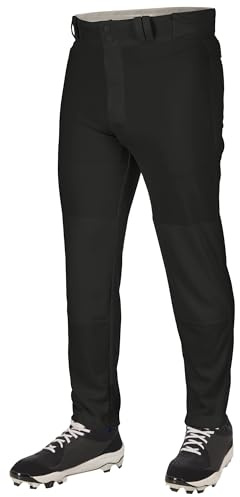 Champro Triple Crown 2.0 Tapered Bottom Baseball Pants Pantaloni, Nero, M Uomo