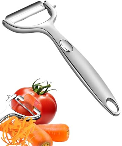 QLEUIFT 1 Uds. El pelador está Hecho de Material Resistente al óxido, fácil de Quitar y Grueso, pelador de Patatas, pelador de Verduras, pelador de espárragos, pelador de Patatas, pelador de Patatas.