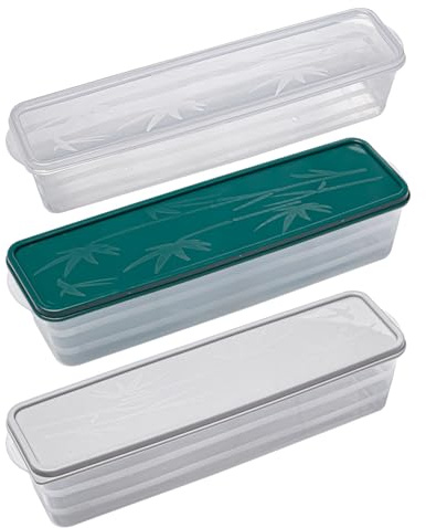 Rebanky 3 Piezas Envases para Espaguetis para Recipientes,Pasta y Alimentos | Recipiente para Espaguetis Rectangulares para Organizar Fideos, Legumbres, Pasta y Otros Alimentos de Despensa