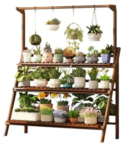 SHCHNA Flower Stand Plant Stand Plant Rack Potting Tables For Outdoors Potting Bench Garden Potting Table Plant Stand Planter Shelves Plant Shelf Plant Holder Indoor Outdoor
