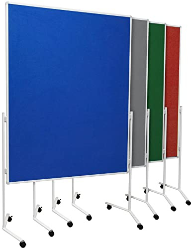 Moderationstafel UP - Filz-Metaplanwand 120x150 cm - einteilig Blau