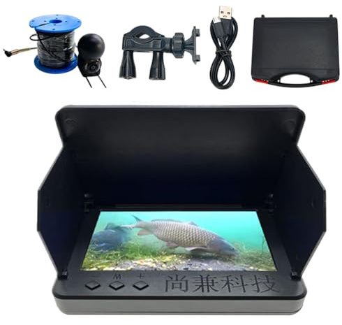 Telecamera subacquea per, monitor per, visione notturna con display HD da 10,9 cm (4,3 pollici), video grandangolare a 220 gradi, per la professionale