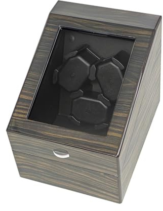 LOVIVER Automatischer Uhrenbeweger für eine einzelne Uhr, Vitrine mit 3 + 3 Fächern, Mehrzweck-Organizer, dekorativer Uhrenbox-Halter für Haushaltsfrauen