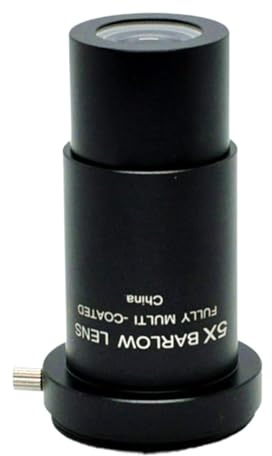Barlow-lins 5x Metall Multi-Coated Månfilter, M42-Gänga, Månobservation