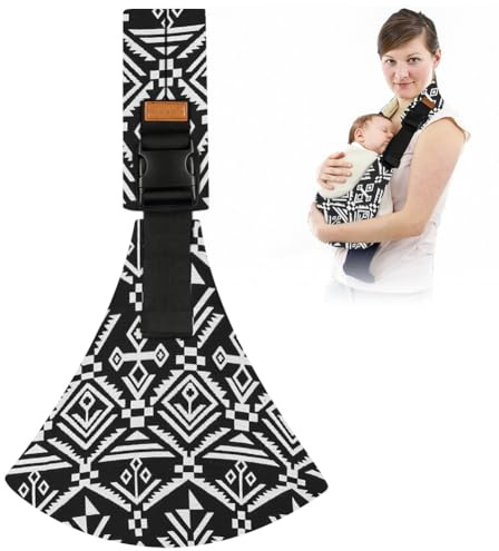 AOOWU Bärsele, bärsele för baby, bärsele för småbarn, babywrap med justerbara axelremmar, barnrem babysida med axelrem, babysele för nyfödda till småbarn