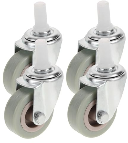 OUNONA 4Pcs Heavy Duty Caster Wheels for Mop Bucket Portable Swivel Replacement Wheels Sturdy Plastic Caster Accessories for Cleaning and Water Extraction Trucks
