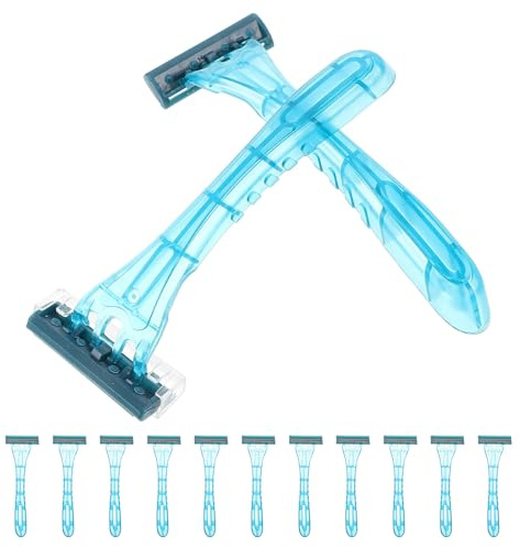 MAGICLULU Lot de 20 Rasoirs Jetables en Acier Inoxydable Multi-usage pour Hommes et Femmes Rasoir Corporel pour Poils des Bras et Aisselles Pratique pour Hôtel et Usage Personnel