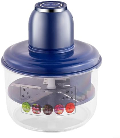 MeevrgR Éplucheur automatique de raisin, éplucheur électrique de fruits et légumes pour raisins ou tomates cerises, outil de cuisine en acier inoxydable 304 avec puissance de 1300 mAh (bleu)