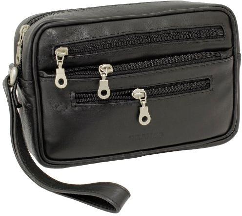 Branco Business Herren Handgelenktasche Herrentasche Damen Tasche Leder schwarz | braun | natur - sehr hochwertig
