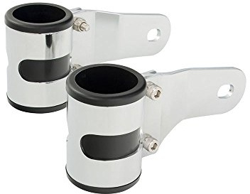 Alto cromo faro soporte 33 – 37 mm