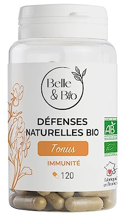 CURE HIVER & IMMUNITE DE L'ORGANISME - Défenses Naturelles Bio Certifiée Ecocert - Pilulier de 120 gélules - Cure 1 Mois - Complément Alimentaire BELLE&BIO - Fabriqué En France.
