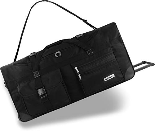 normani XXL Reisetasche mit Trolleyfunktion robust 80, 100, 120 oder 150 Liter - mit bis zu 3 Rollen und 3 Verstärkungsstreben - Robust wasserabweisend reißfest leicht zu reinigen