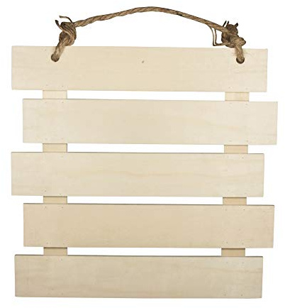 Rayher 62865505 Holz-Lattenrahmen zum Hängen,FSC MixCred, 30,5x31,6x1,5cm, Natur