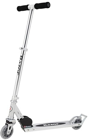 Razor AW Kick Scooter for Kids - Wheelie Bar, Lightweight, Foldable, Aluminum Frame, and Adjustable Handlebars