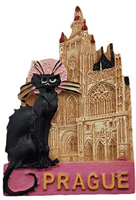 Tschechische 3D Prag Kühlschrankmagnet Souvenirs Handmade Harz Magnetic Aufkleber Home Küche Dekoration, Prag Kühlschrankmagnet Sammlung Geschenk