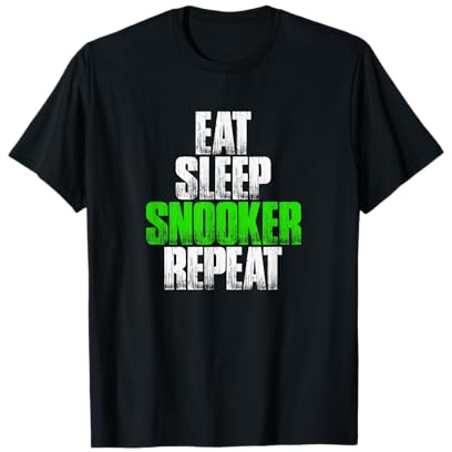 Eat Sleep Snooker Repeat - Funny Snooker Gift T-Shirt