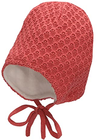 Sterntaler Baby Mädchen Strickmütze GOTS Mit Bindebändern - Aus Baumwolle - Rosa, 43
