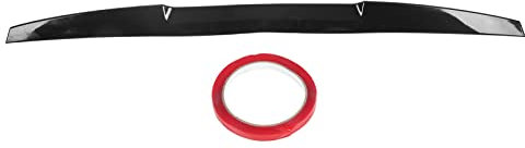 Spoiler Posteriore per Auto, Spoiler per Bagagliaio Ala Posteriore in Gomma Accessorio per Modifica Aerodinamica Universale Nera per Auto (nero)