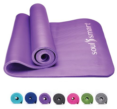 SHOP LC Yogamatte rutschfest Trainingsmatte für Fitness, Pilates & leichte Reisematte für zu Hause oder draußen mit Tragegurten