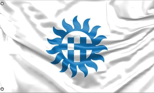 Bandera de Lac Cruces, Nuevo México, Estados Unidos, impresión de diseño único, fabricada en la UE (90 x 150 cm)