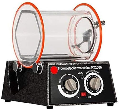 GYDUHYE Lucidatore per gioielli Tumbler 5Kg Capacità Mini Rotary Tumbler Macchina con Timer Gioielli Lucidatrice Finitore per Gioielli Pietra