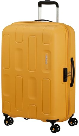 American Tourister Ellipso - Hartschalenkoffer 68 cm Mittelgroß - Trolley Koffer mit 4 Rollen, TSA-Schloss, Leicht - 64 L - Gelb (Banana Cream)