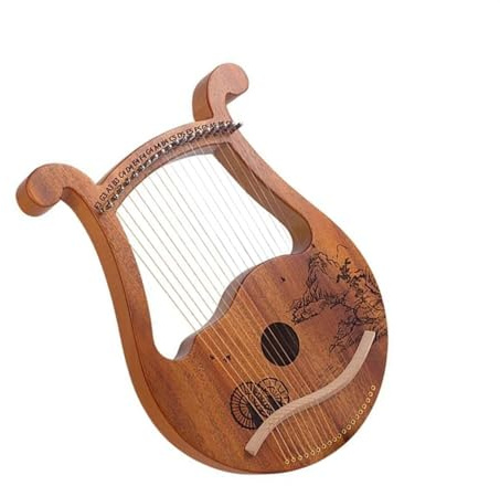 harfe instrument 19 Saiten Lyra Harfe Holz Musical Instrument Lyra Harfe Mit Tuning Schlüssel String(2)