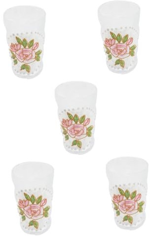 Alipis 5 Pz tazza di succo tazzine caffe bar tazze caffe tazza di caffè tazza per bevande floreali per feste bicchieri d'acqua tazzine da espresso tazza di whisky trasparente porta latte