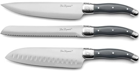 Lou laguiole Tradition XL - Set di 3 coltelli da cucina