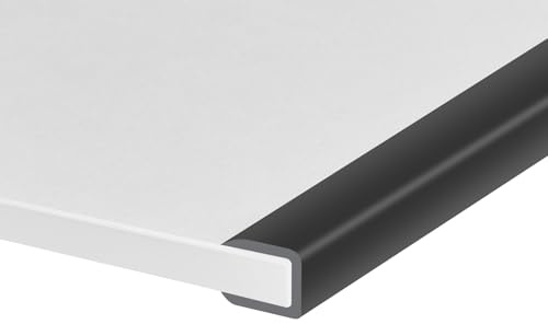 Kantenschutz aus Gummi, selbstklebender U-Kanal-Kantenschutz für Sperrholz und Glas, flexibler U-förmiger Kantenschutz, passend für 8 mm (5/16 Zoll), Länge 3 m (10 Fuß), schwarz