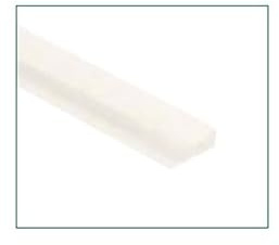U-Profil 210cm Polycarbonat transparent für 10mm Platten