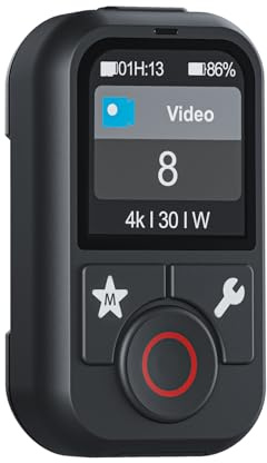 Telecomando Remote Controllo per GoPro Hero: Senza fili Bluetooth Controller fotocamera per GoPro Hero 13 12 11 10 9 8 Black MAX Telecomando con cinturino da polso Display LCD a colori