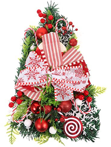 Cabilock Weihnachtstüranhänger Weihnachtsschmuck Zuckerstange Weihnachtsdeko Elegante Türdekoration für Zuhause