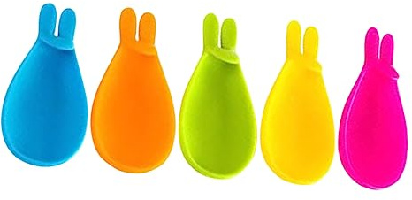 Alipis 10pcs Rabbit Shaped Tea Bag Holder Silicone Wear-Resistant Tea Bag Clips Rabbit Shaped for Supply